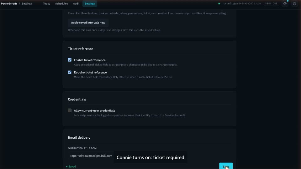 Compliance on autopilot: PowerScripts demo