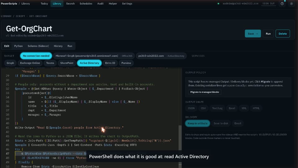 PowerShell + Python: PowerScripts demo